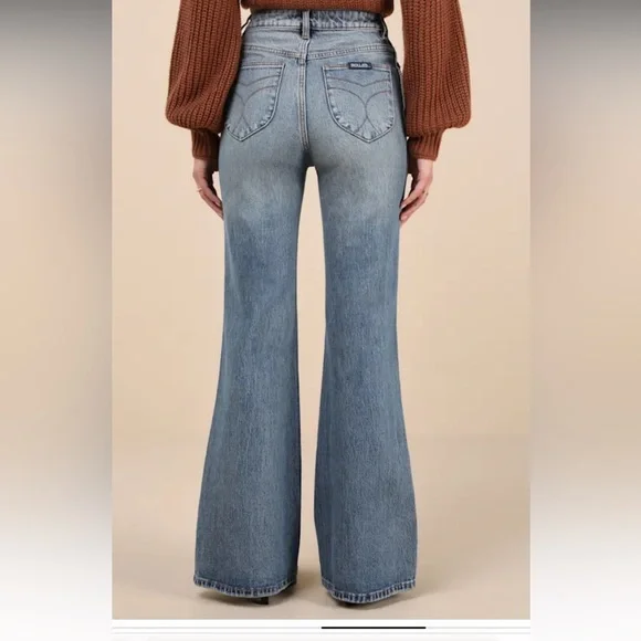 NWT EASTCOAST Flare Medium Wash Jeans size 28 - Picture 4 of 8